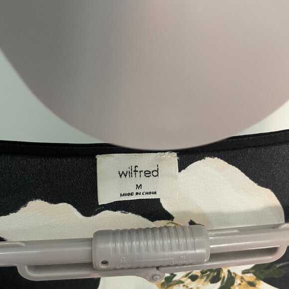 Wilfred Silk Floral Wrap Dress Size M - Picture 2 of 6